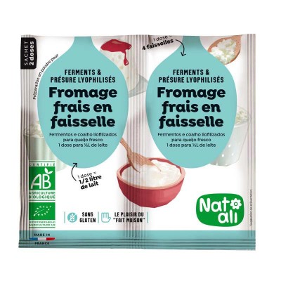 Ferment pentru Branza Dulce Cottage Cheese Eco 2 x 6 grame Nat-Ali foto