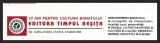 SEMN DE CARTE CU RECLAMĂ - EDITURA TIMPUL REȘIȚA, CARAȘ-SEVERIN - 10 ANI PENTRU CULTURA BANATULUI, ANII 2000