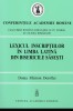Lexicul inscriptiilor in limba latina din bisericile sasesti Doina Filimon Doroftei