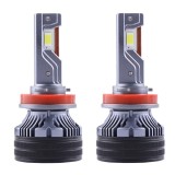 Set 2 LED-Uri Auto Techstar&reg; P7Q, H11, 200W, 31000 Lumeni, 6000K, 12-24V, Unghi Fascicul 360&deg;, CSP 3570, Canbus, Radiator Aluminiu, Racire Cooling Tec