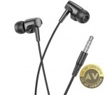 Casti Audio In-Ear Hoco M112, Jack 3.5mm, Microfon In-line, Negru