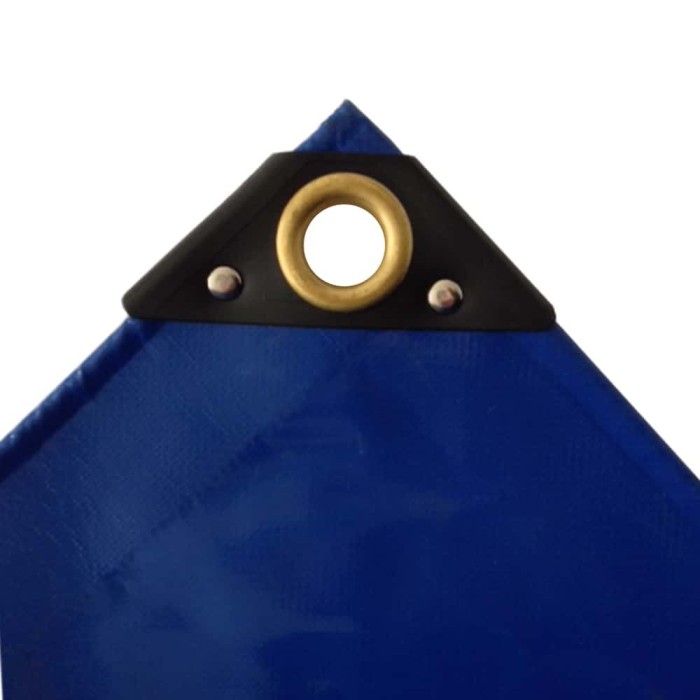 Prelată PVC 4x5m, 650g/m&sup2; (20m&sup2;), Albastră - Rezistentă și Impermeabilă