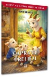 Capra cu trei iezi. Citesc cu litere mari de tipar - Frații Grimm