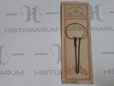 HST Lanț pentru pince-nez sau zwicker &amp;icirc;n ambalaj original &amp;icirc;nceput de secol XX foto