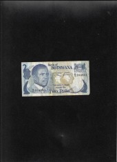 Rar! Botswana 2 pula 1987 P#7c seria104601 foto