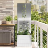 VidaXL Ghiveci de Grădină cu Panou Decorativ Argintiu 50 x 140 cm
