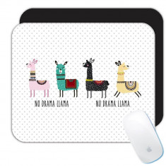 No Drama Llama : Cadou Mouse pad : Trend Trendy Cartoon Cartoon Teen Kids foto