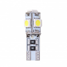 Set 2 bucati bec Led t10 12v 5050smd 5 smd canbus 92582 4cars TK92582 foto