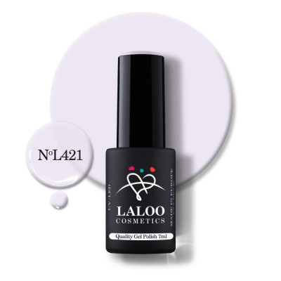 L421 Ice Purple French Laloo nail polish 7ml foto