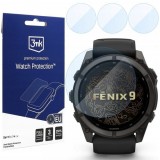 Folie Protectie 3MK FlexibleGlass pentru Garmin Fenix 9 51mm, Set 3 bucati, Sticla Flexibila