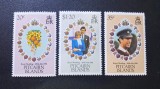 Pitcairn Islands 1981 Nunta Regală Prințul Charles și Prințesa Diana Set Complet 3 Timbre MNH Neștampilat - A183