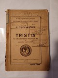 P. Ovidi Nasonis (Ovidius / Ovidiu) - Tristia (text latin cu o introducere, adnotațiuni și un index de Anghel Marinescu (1921)