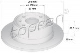 Disc frana OPEL ASTRA F Combi (51, 52) (1991 - 1998) TOPRAN 200 947