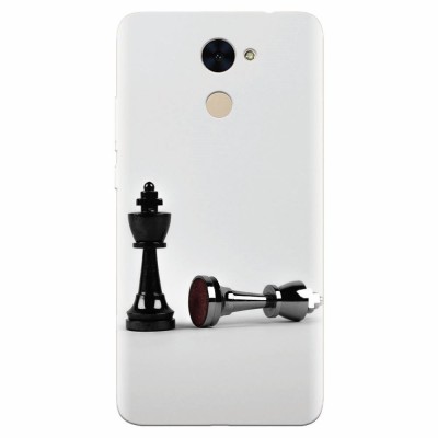 Husa silicon pentru Huawei Enjoy 7 Plus, Chess foto