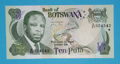 Botswana 10 Pula 2007 &amp;#039;Mogae&amp;#039; UNC serie: D/97 324542 foto