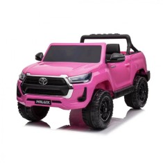 Masinuta electrica pentru fetite, Toyota Hilux 4x4 180W 12V 14Ah PREMIUM, culoare Barbie Pink