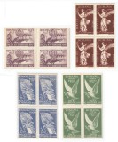 |Romania, LP 208/1947, Pacea, blocuri de 4 timbre, MNH, Nestampilat