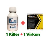 Insecticid Concentrat Super Killer Forte T 100 ml + Dezinfectant profesional pulbere Virkon S 50 gr