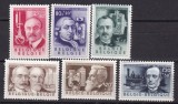 Belgia 1955 personalitati MI 1022-1027 MNH
