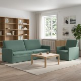 Cumpara ieftin Set de canapea 2 pcs Verde Marii Catifea
