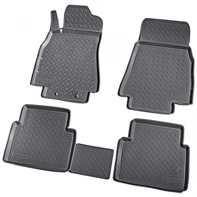 Set de 4 covorase cauciuc 3D stil tavita premium pentru Mercedes A-Class W169 2004-2012 foto