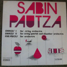 sabin pautza dances I / dances II / five pieces disc vinyl lp muzica clasica VG+