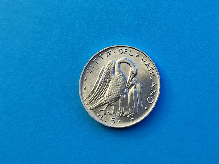 5 Lire 1974 Vatican-UNC-RAR