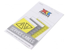 Indicator de protecție folie autoadezivă vinil negru 16mm