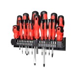 Cumpara ieftin Set Surubelnite magnetizate si biti 37 piese Chrome Vanadium cu suport