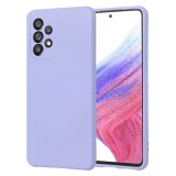 Husa premium din silicon pentru samsung galaxy a53 5g - softflex, microfibra, light purple