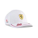 Ferrari șapcă de baseball Leclerc official Teamline Replica white F1 Team 2025 - uniw