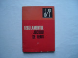 Regulamentul jocului de tenis - Federatia romana de tenis, 1974, Alta editura