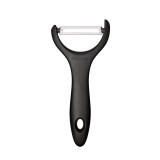 Curatitor legume, Fiskars Essential, cu lama inox, maner plastic