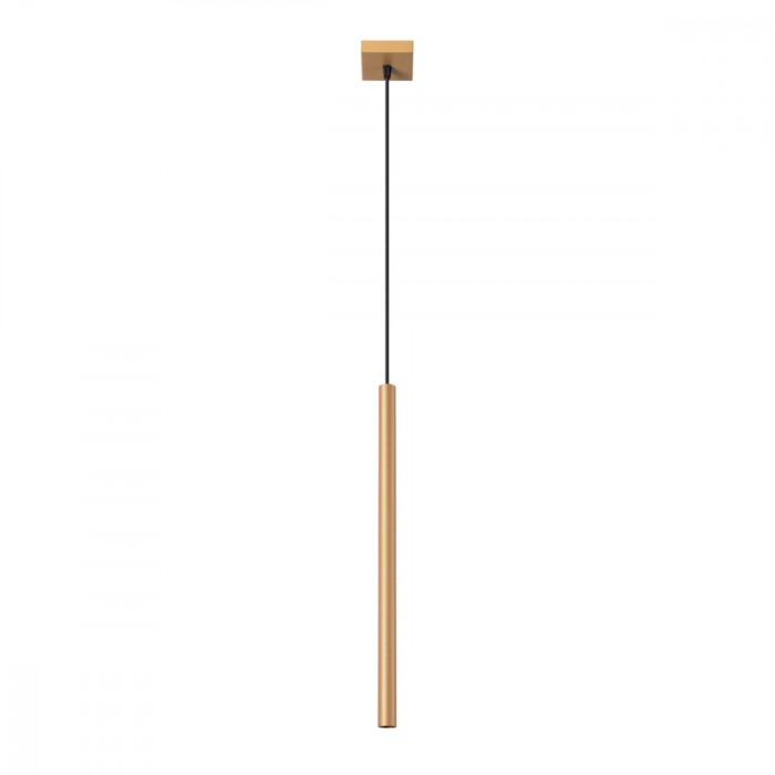 Lampă Suspendată Pastel De Aur Oțel 1 Bec Tub Modern De Interior