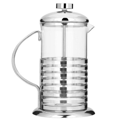 Ceainic infuzor Simple din sticla borosilicata cu maner si sita de tip presa, 1 L foto