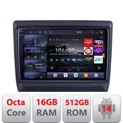Navigatie Isuzu DMAX 2020- Edotec Kit-DMAX20 8 core QLED 2K 16+512 360 Android Waze USB Navigatie Internet Youtube Radio CarStore Technology