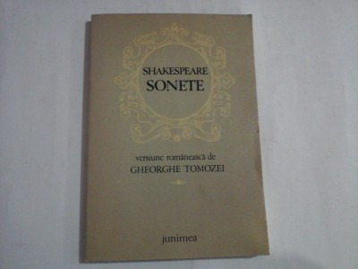 SONETE - WILIAM SHAKESPEARE foto