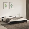Cadru pat Gossi negru, 180x200 cm, catifea, cu tablie