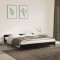 Gossi cadru de pat cu tablie, negru, 180x200 cm, catifea