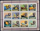 DB1 Ins. Cook 1979 Transporturi Avioane Vapoare Dirijabil Rowland Hill MS MNH, Nestampilat