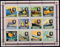 DB1 Ins. Cook 1979 Transporturi Avioane Vapoare Dirijabil Rowland Hill MS MNH