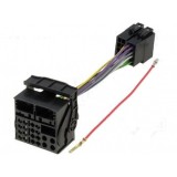 Mufa 16 pini conector radio OEM Mercedes la ISO cu sistem Audio 10