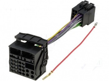 Mufa 16 pini conector radio OEM Mercedes la ISO cu sistem Audio 10 foto