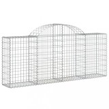 Cumpara ieftin Cos gabion arcuit 200x30x80/100 cm fier galvanizat
