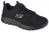 Pantofi pentru adidași Skechers Graceful - Get Connected 12615W-BBK negru, 37