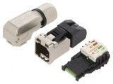 Mufă RJ45 Cat 6a Ecranat IDC 8p8c 5.5-10mm