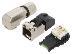 Mufă RJ45 Cat 6a Ecranat IDC 8p8c 5.5-10mm