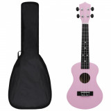 Set Ukulele Soprano Pentru Copii Cu Husă Roz 21&amp;quot; 70153, General