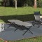 vidaXL Pat pliabil pentru camping Manual Gri Tafeta Oxford 42003177