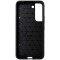 Husa spate Auto Focus aspect Carbon silicon neagra pentru Samsung Galaxy S22 5G